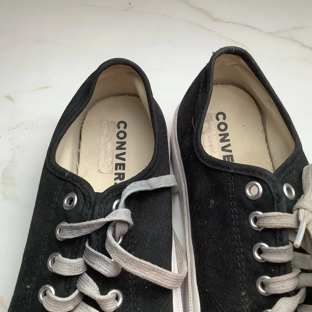 Converse 164056C Jack Purcell Shoes US Mens 8.5 Womens 10 Black Canvas  Low Top - Picture 8 of 14